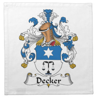 Decker Family Crest Cloth Napkin
