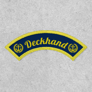 Deckhand and ships anchor patch