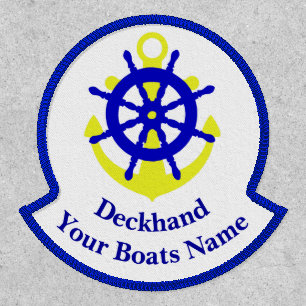 Deckhand yacht crew custom patch