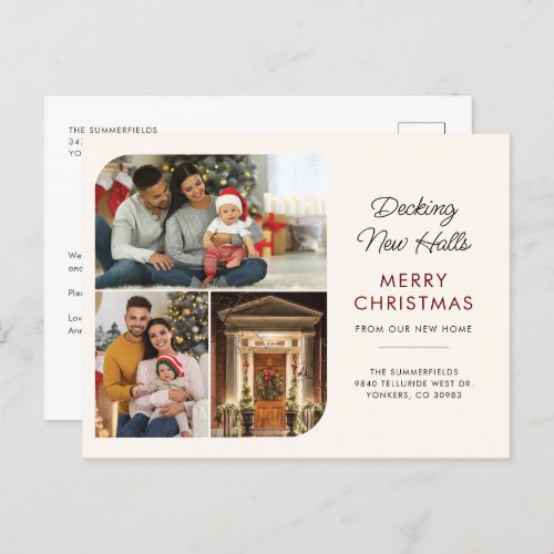 Decking Halls Family Photo Collage Holiday Moving