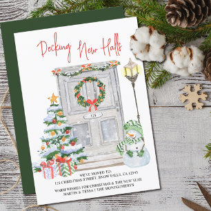 Decking New Halls Christmas Door Number Moving Announcement
