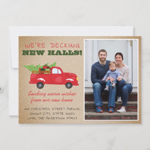 Decking New Halls Christmas Truck Photo Moving Announcement