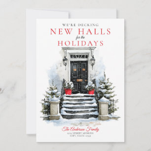 Decking New Halls for the Holidays Photo Holiday Card