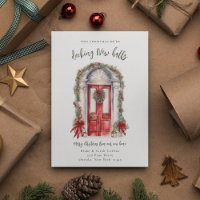 Decking New Halls Moving Announcement Holiday Card