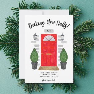 Decking New Halls Red Door Festive Moving Announcement