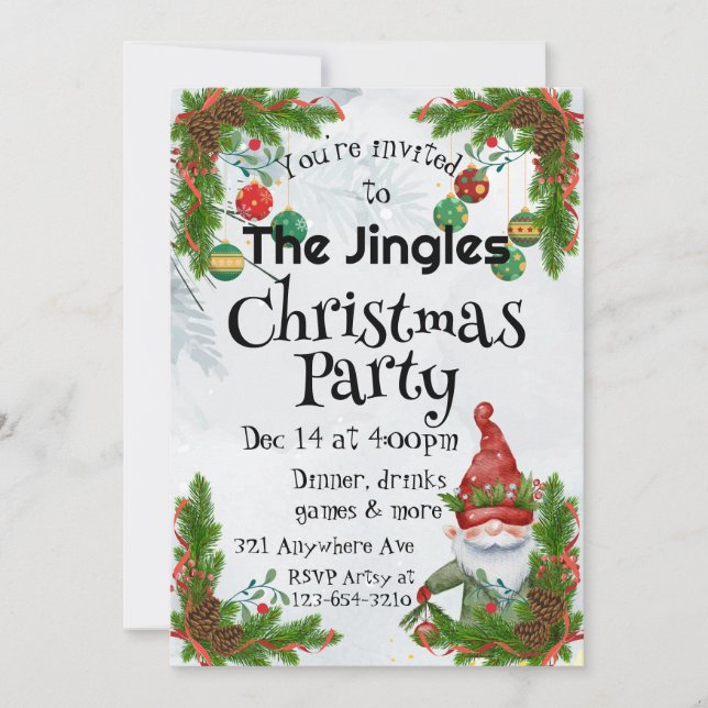 Decking the  invitation (Front)