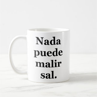 Declaración de optimismo forzado coffee mug