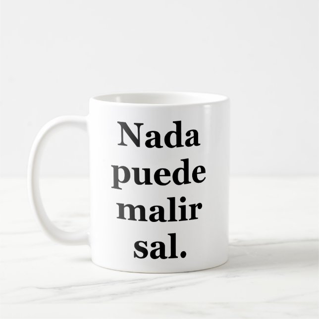 Declaración de optimismo forzado coffee mug (Left)
