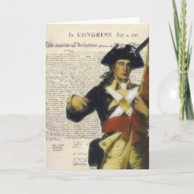 Declaration and Minute Man Card (Front)