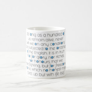 "DECLARATION OF ARBROATH CLASSIC WHITE MUG