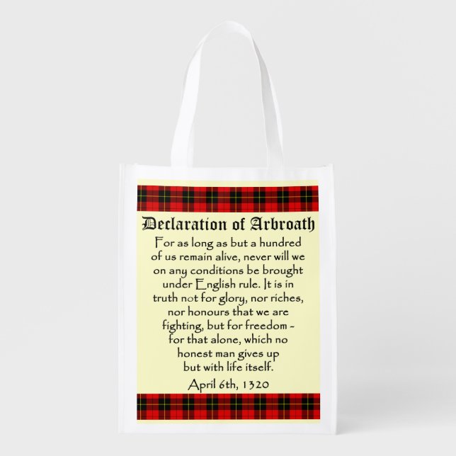 Declaration of Arbroath Wallace Tartan Bag (Front)