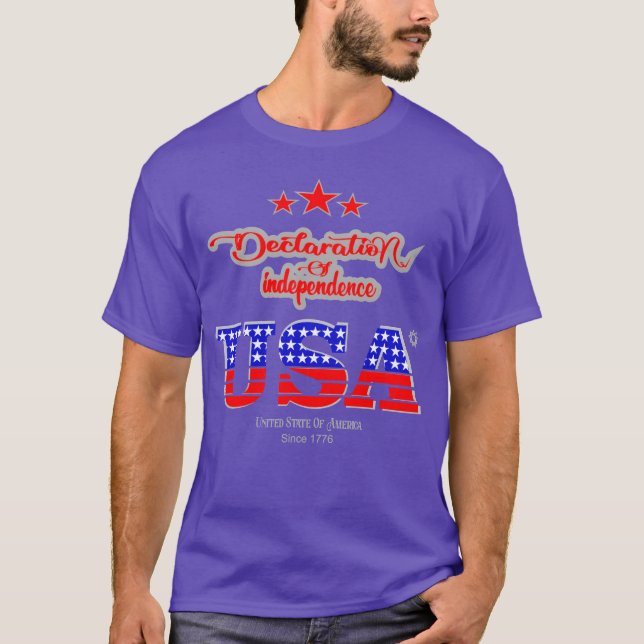 Declaration of Independence 1776 Independence Day  T-Shirt (Front)