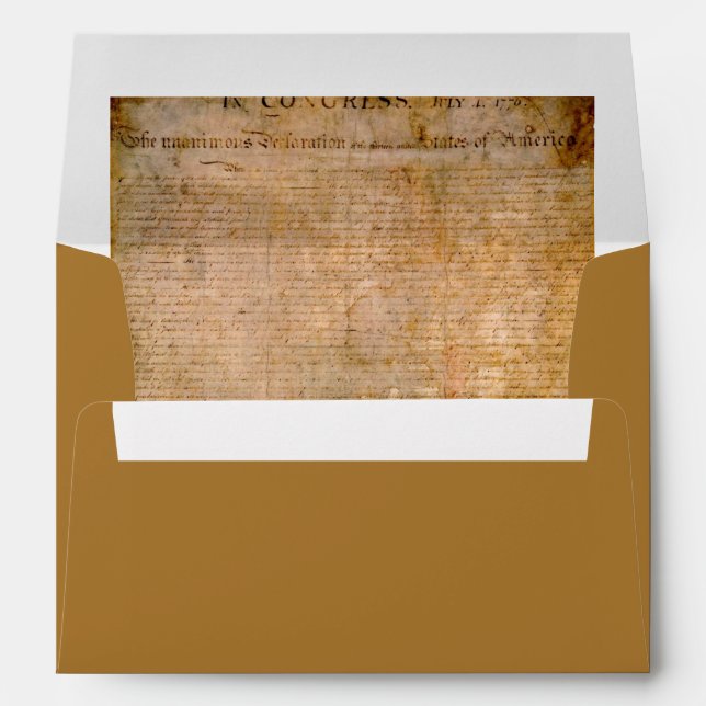 Declaration of Independence 📜 1776 Vintage  Envelope (Back (Bottom))