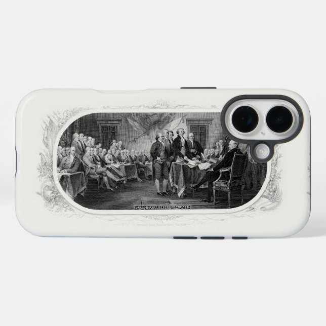 Declaration of Independence: $2 Bill, Etching Case-Mate iPhone Case (Back (Horizontal))