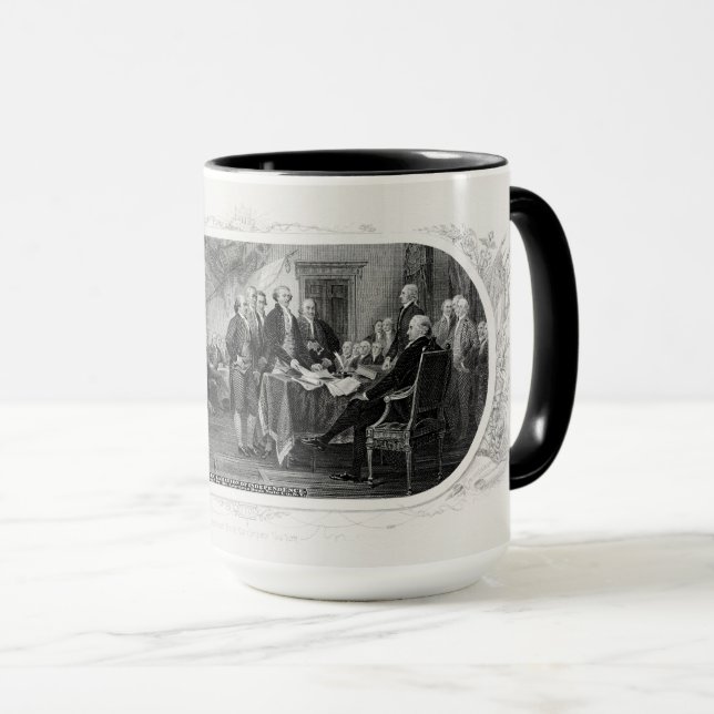 Declaration of Independence: $2 Bill, Etching Mug (Front Right)