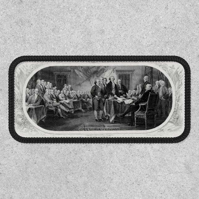 Declaration of Independence: $2 Bill, Etching Patch (Front)