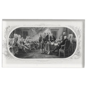 Declaration of Independence: $2 Bill, Etching Place Card Holder