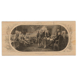 Declaration of Independence: $2 Bill, Etching Wood Flash Drive