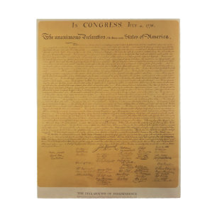 Declaration of Independence 2 Wood Wall Decor