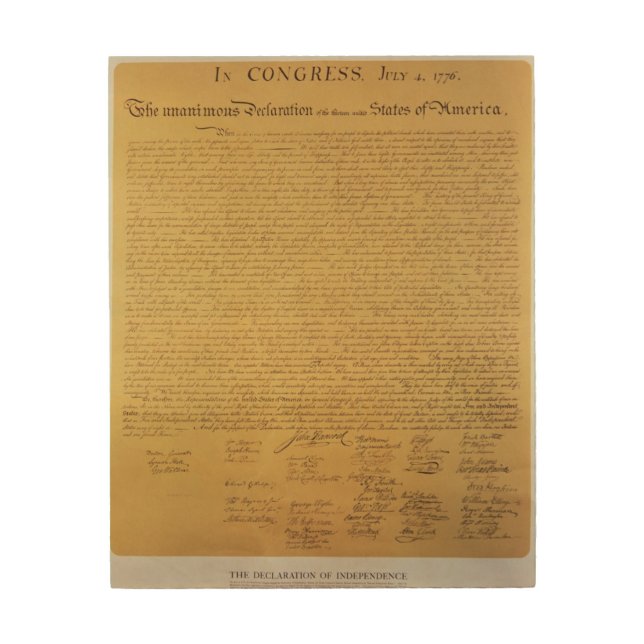 Declaration of Independence 2 Wood Wall Decor (Front)