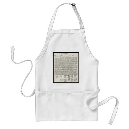 Declaration of Independence Adult Apron