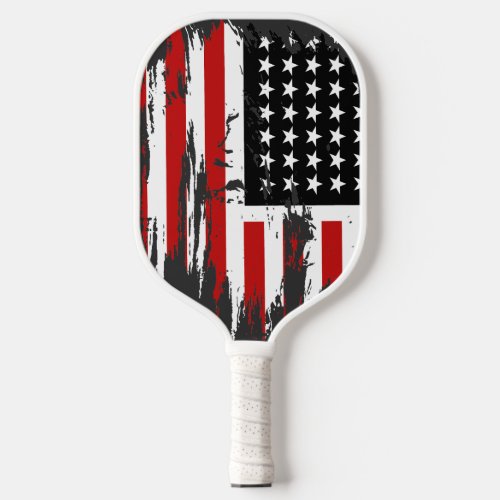 Declaration of Independence and American  Flag  Pickleball Paddle