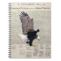 Declaration of Independence Bald Eagle Notebook