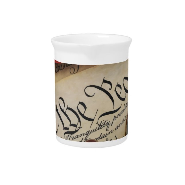 Declaration of Independence   Beverage Pitcher (Front)