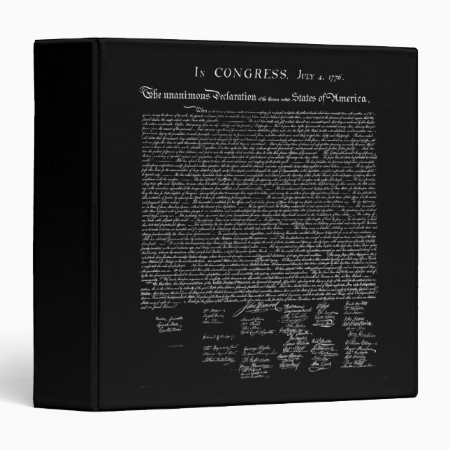 Declaration of Independence Binder (Front/Spine)