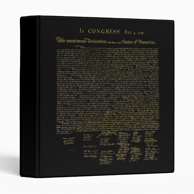 Declaration of Independence Binder (Front/Spine)