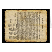 Declaration of Independence Blank Card (Front Horizontal)