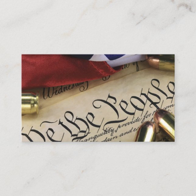 Declaration of Independence   Business Card (Front)