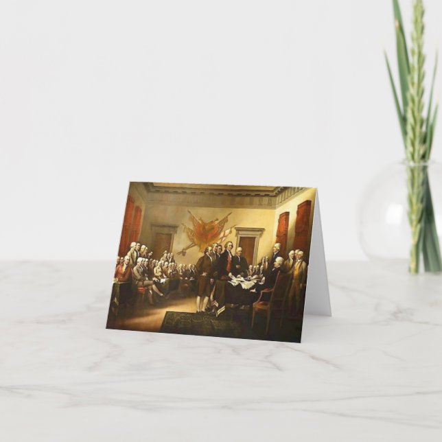 Declaration of Independence by Trumbull Note Card (Front)