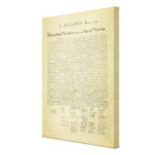 Declaration of Independence Canvas Print | Zazzle