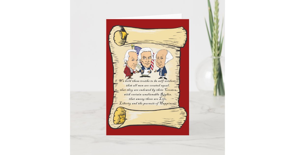 declaration of independence blank scroll