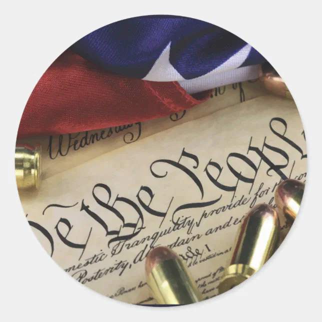 Declaration of Independence Classic Round Sticker | Zazzle