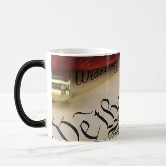 Declaration of Independence   Color Morph Mug (Left)