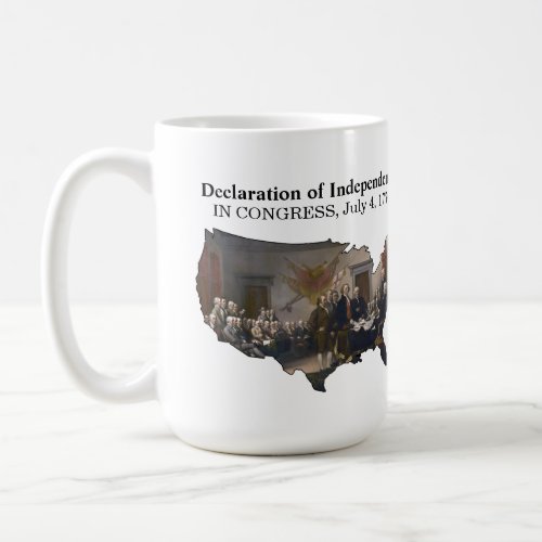 Declaration of Independence CONGRESS July 4 1776 Coffee Mug