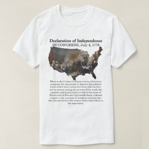 Declaration of Independence CONGRESS, July 4, 1776 T-Shirt