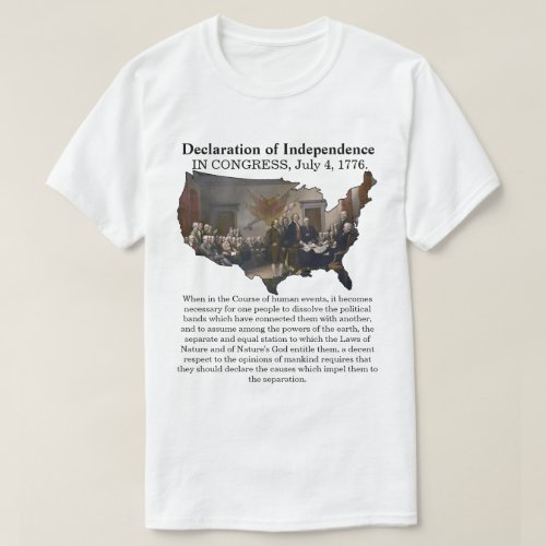 Declaration of Independence CONGRESS July 4 1776 T_Shirt