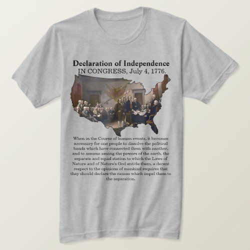 Declaration of Independence CONGRESS July 4 1776 T_Shirt