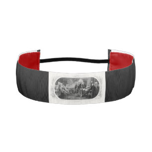 Declaration of Independence Engraving Money Athletic Headband