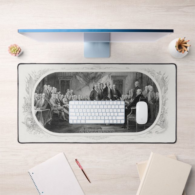 Declaration of Independence Engraving Money Desk Mat (Office 1)
