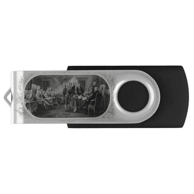 Declaration of Independence Engraving Money Flash Drive (Back)