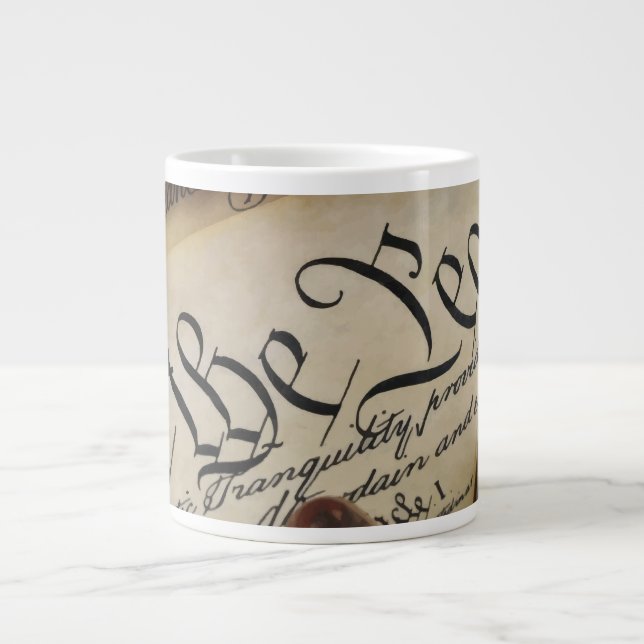 Declaration of Independence   Giant Coffee Mug (Front)