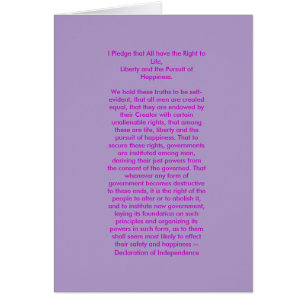 Declaration of Independence jGibney The MUSEUM Zaz Cards