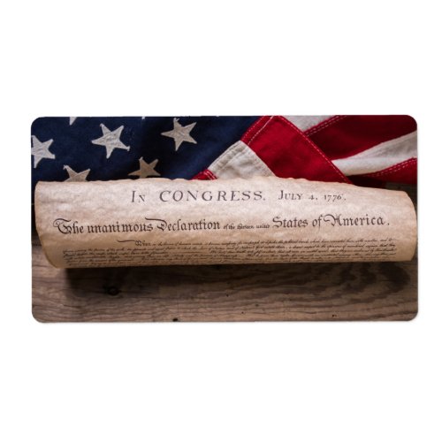 Declaration of Independence Label