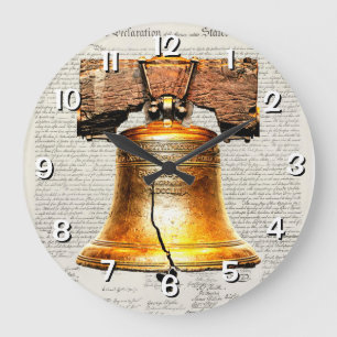 Declaration of Independence Large Clock