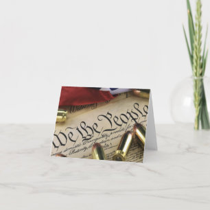 Declaration of Independence Letterpress Thank You Card