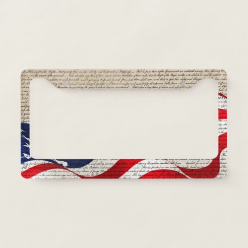 Declaration of Independence License Frame